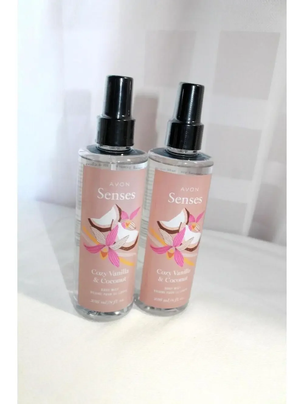 Avon Senses Cozy Vanilla & Coconut Body Care Lot ~ Mist & Scrub